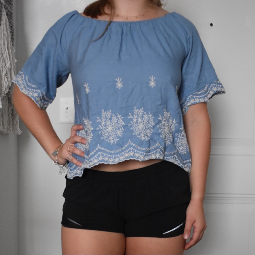 off the shoulder shirt